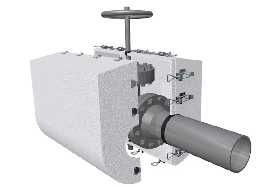 Boksen består av prefabrikkerte deler som enkelt låses sammen ved hjelp av eksentriske låser