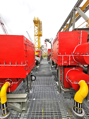 Beerenberg ensured passive fire protection of the FPSOs 46 valves using Benarx Epoxy Boxes.