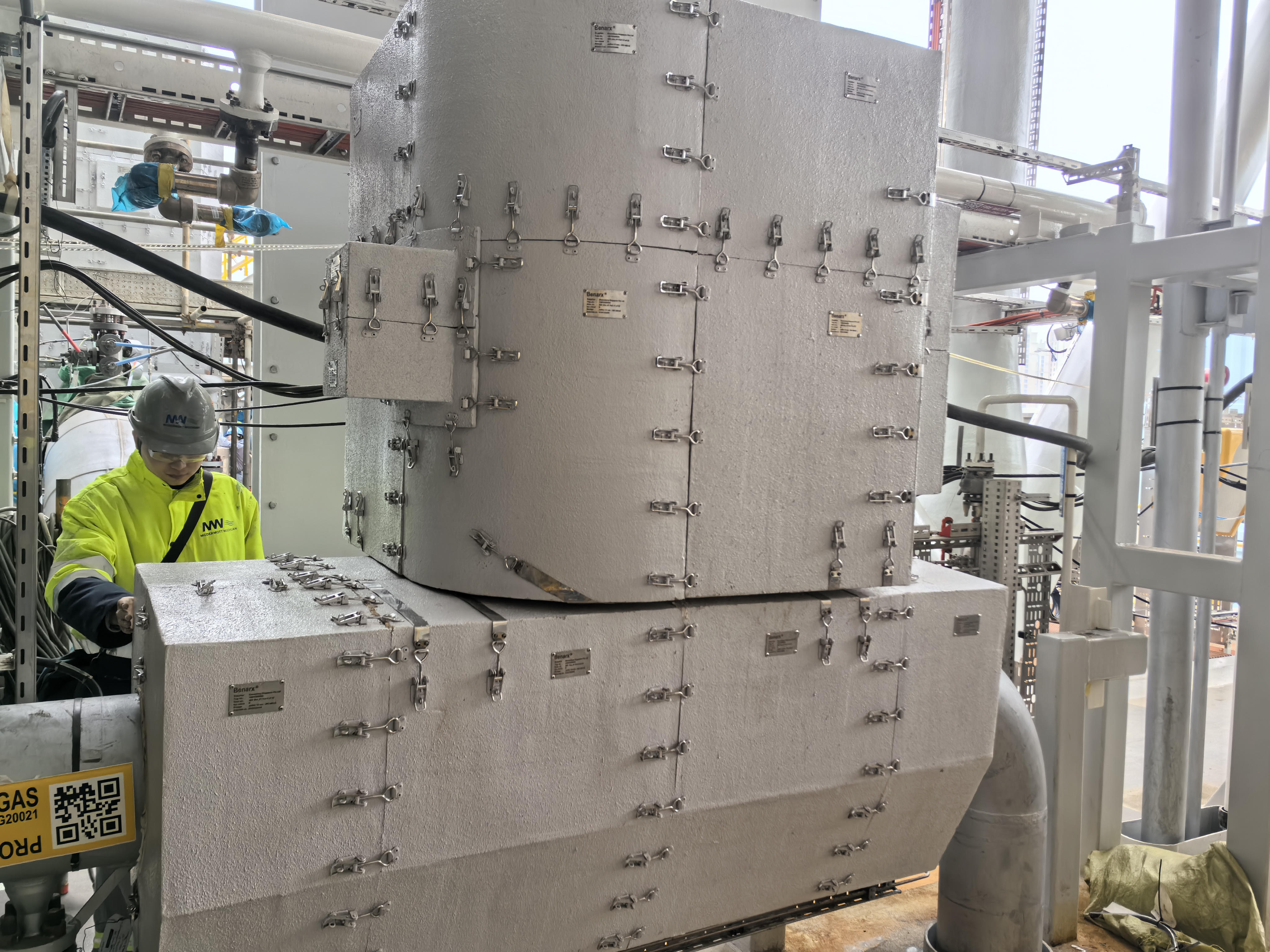 Passive Fire Protection with Benarx removable fire protection. Photo: Beerenberg.